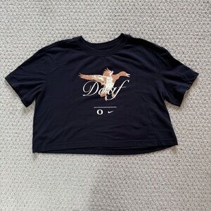 Ducks of a Feather Nike Crop Tshirt size Small brand by Oregon Duck Athletes